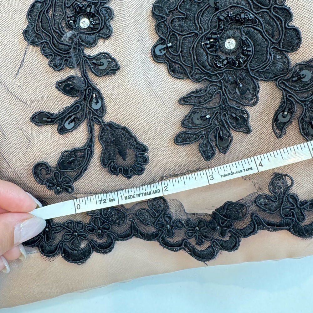 Jovani Strapless Corset‎ Black  Gown | size 8 - Picture 6 of 10